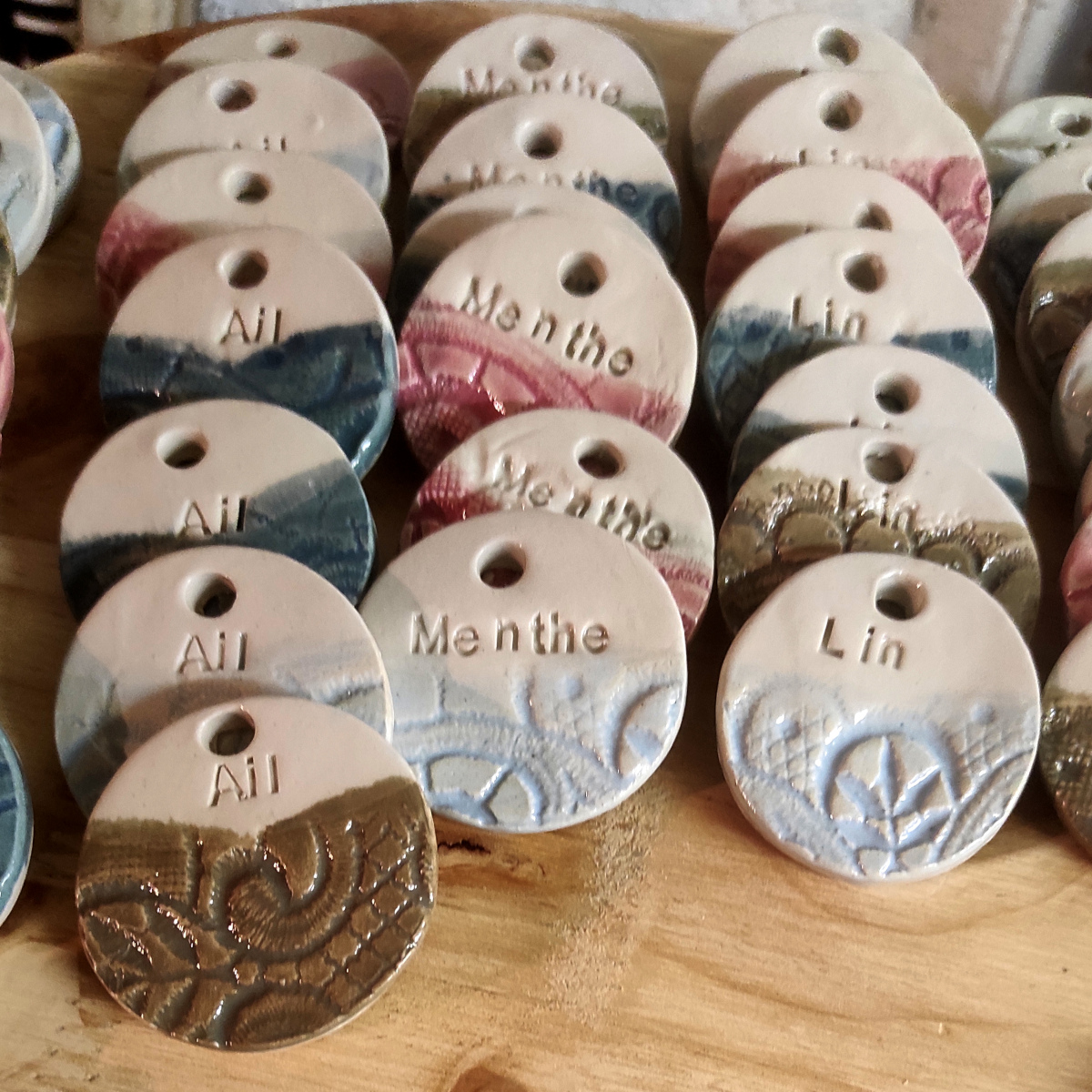 Porte-noms ronds pour plantes aromatiques et plantes de jardins